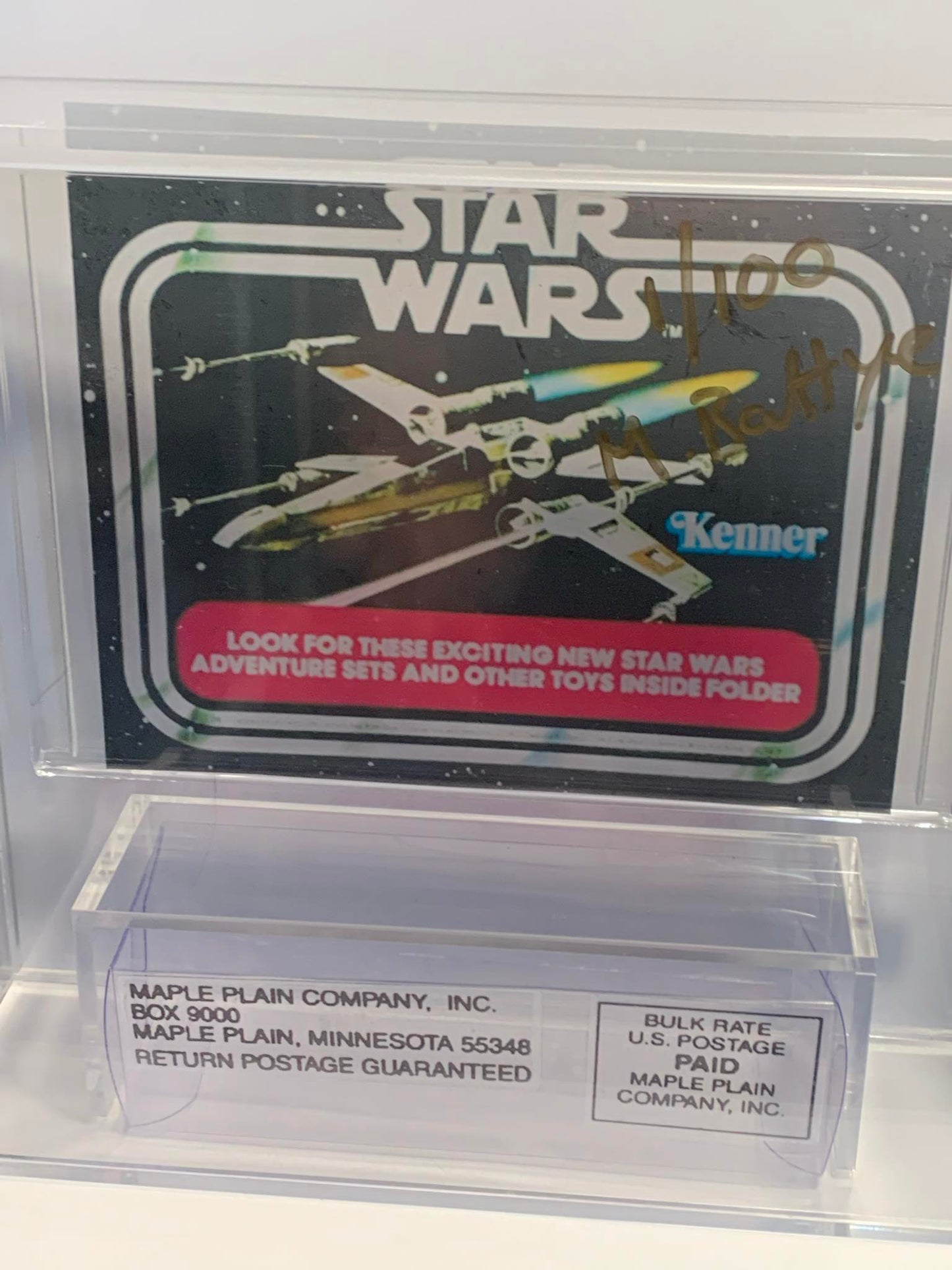 BOBA FETT X-Ray Mailer 3.75" 100 FIRST EDITION
