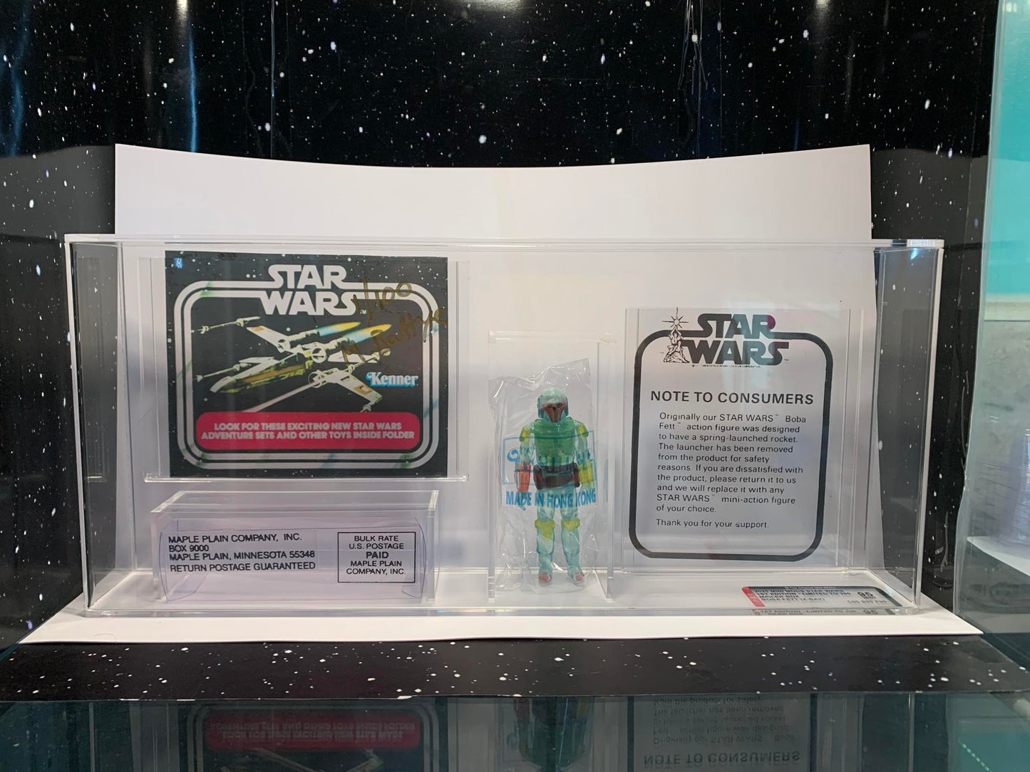 BOBA FETT X-Ray Mailer 3.75" 100 FIRST EDITION