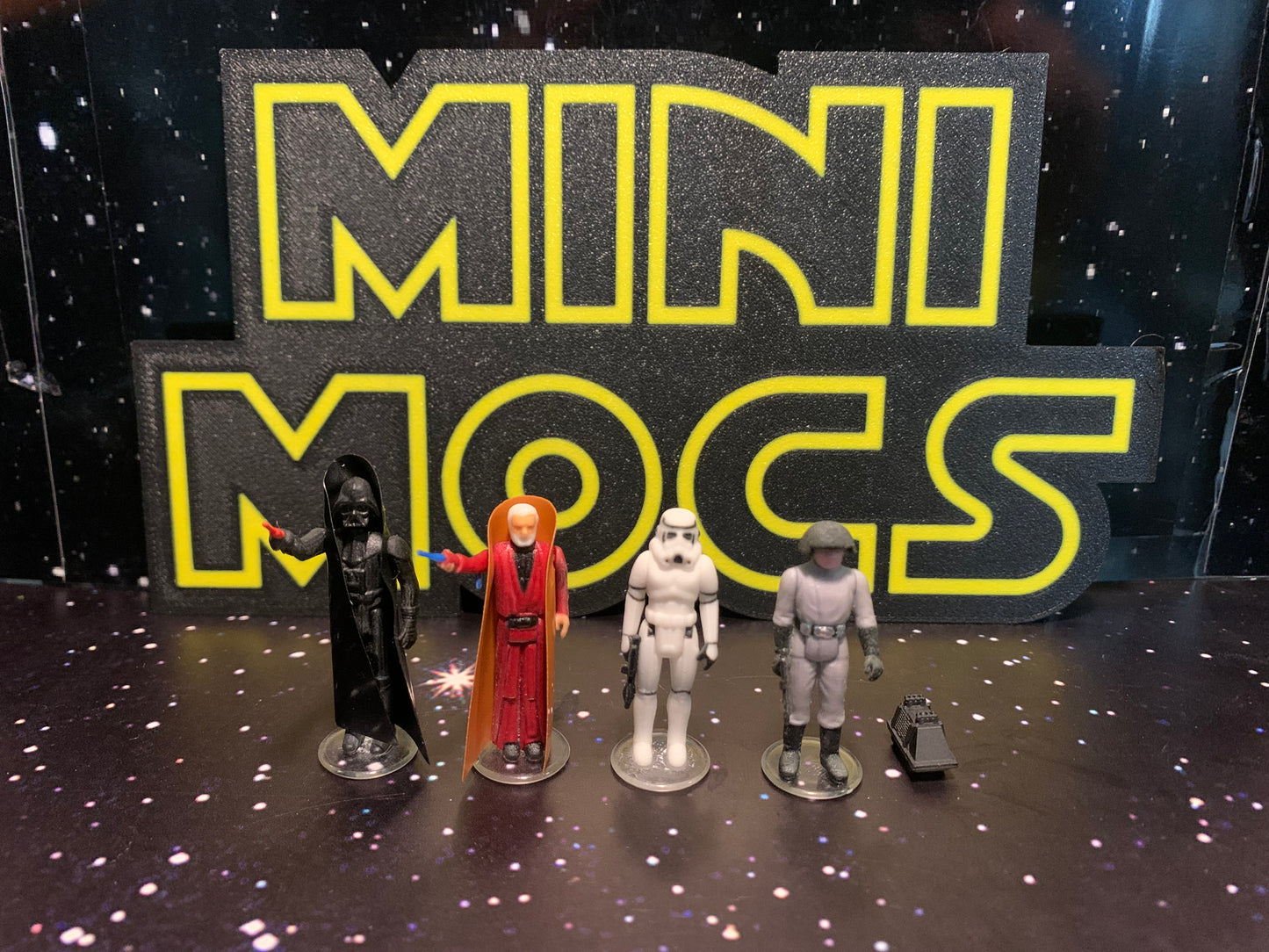 Death Star PALITOY boxed + FIGURE 5 pack BUNDLE
