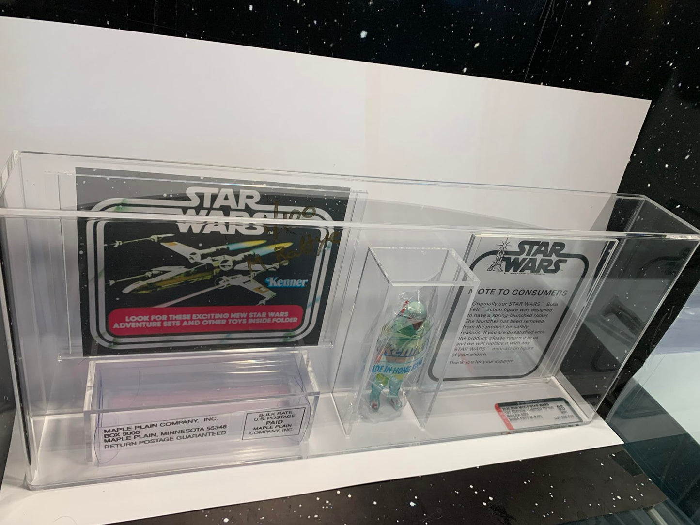 BOBA FETT X-Ray Mailer 3.75" 100 FIRST EDITION